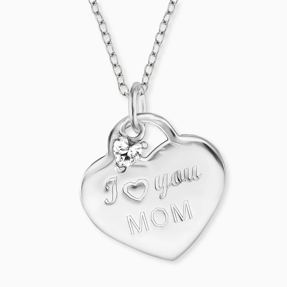 Engelsrufer Damen Herz Kette Silber "I love you Mom" mit Zirkonia für alle Mütter Engelsrufer Damen Herz Kette Silber "I Love You Mom" Mit Zirkonia Für Alle Mütter -Engelsrufer Kette Verkäufe ern lovemom zi