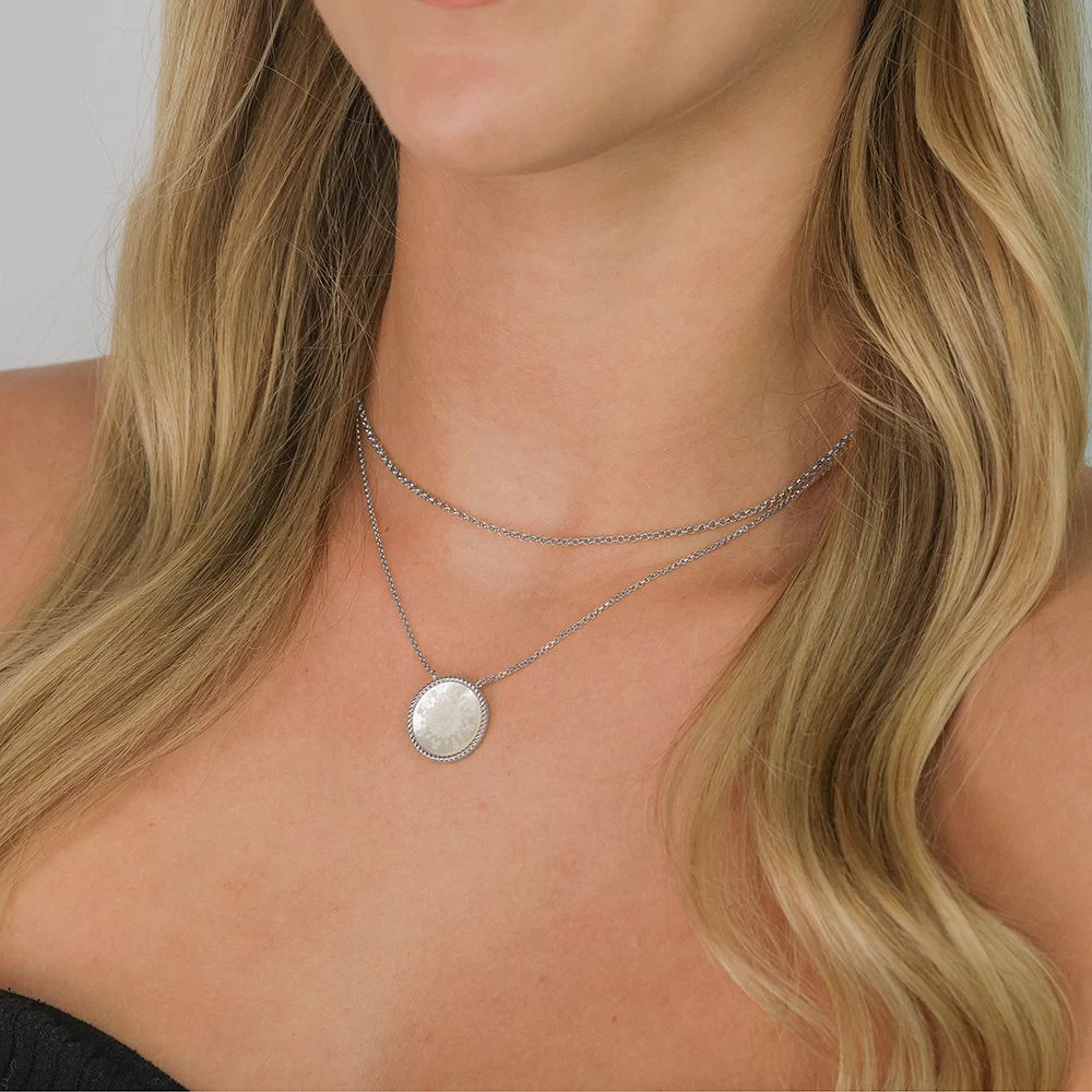 Engelsrufer Echtsilber Damenkette mit Kompass aus Perlmutt Engelsrufer Echtsilber Damenkette Mit Kompass Aus Perlmutt -Engelsrufer Kette Verkäufe ern ornawindr pe