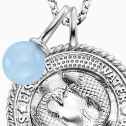 Engelsrufer Damen Kette Silber Mit Zirkonia Und Blauer Achat Stein Für Sternzeichen Fisch 3 Engelsrufer Damen Kette Silber Mit Zirkonia Und Blauer Achat Stein Für Sternzeichen Fisch -Engelsrufer Kette Verkäufe ern pisces ba zi 1 1