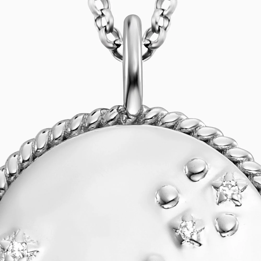 Engelsrufer Damen Kette Silber mit Zirkonia und Blauer Achat Stein für Sternzeichen Fisch Engelsrufer Damen Kette Silber Mit Zirkonia Und Blauer Achat Stein Für Sternzeichen Fisch -Engelsrufer Kette Verkäufe ern pisces ba zi 4