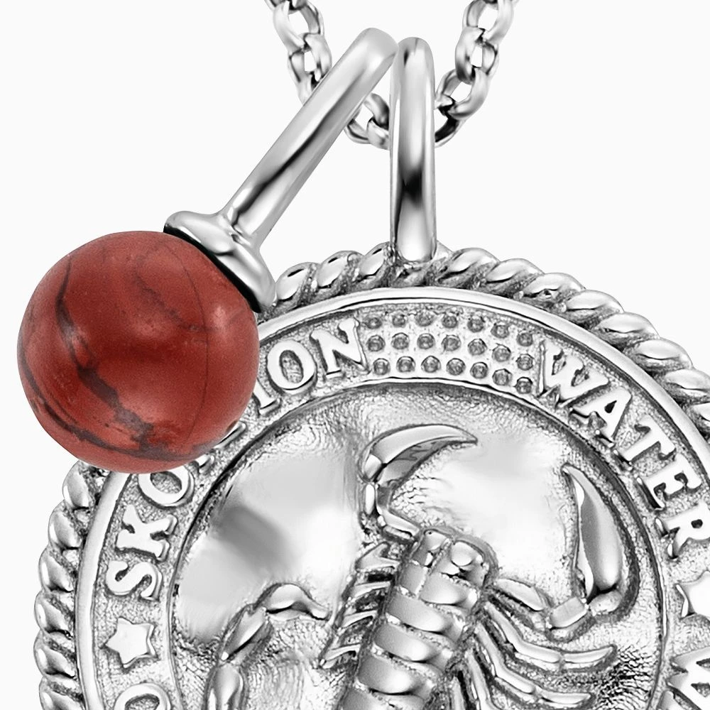 Engelsrufer Damen Kette Silber mit Zirkonia und Roter Jaspis Stein für Sternzeichen Skorpion Engelsrufer Damen Kette Silber Mit Zirkonia Und Roter Jaspis Stein Für Sternzeichen Skorpion -Engelsrufer Kette Verkäufe ern scorpius rj zi 1