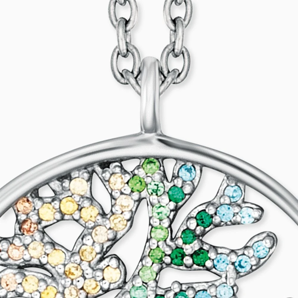 Engelsrufer Halskette Lebensbaum silber mit Zirkonia multicolor Engelsrufer Halskette Lebensbaum Silber Mit Zirkonia Multicolor -Engelsrufer Kette Verkäufe ern tree zim 1