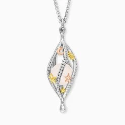 Engelsrufer Rosenquarz Kette Damen Tricolor Mit Sonne Mond Und Stern Symbolen -Engelsrufer Kette Verkäufe ern universe rq tri 4 de