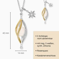 Engelsrufer Rosenquarz Kette Damen Bicolor Mit Sonne Mond Und Stern Symbolen 7 Engelsrufer Rosenquarz Kette Damen Bicolor Mit Sonne Mond Und Stern Symbolen -Engelsrufer Kette Verkäufe ern universe rq zi g 6 de