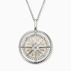 Engelsrufer Kette Verkäufe 28 Engelsrufer Damen-Kette Silber Mit Anhänger Windrose Emaille Und Zirkonia