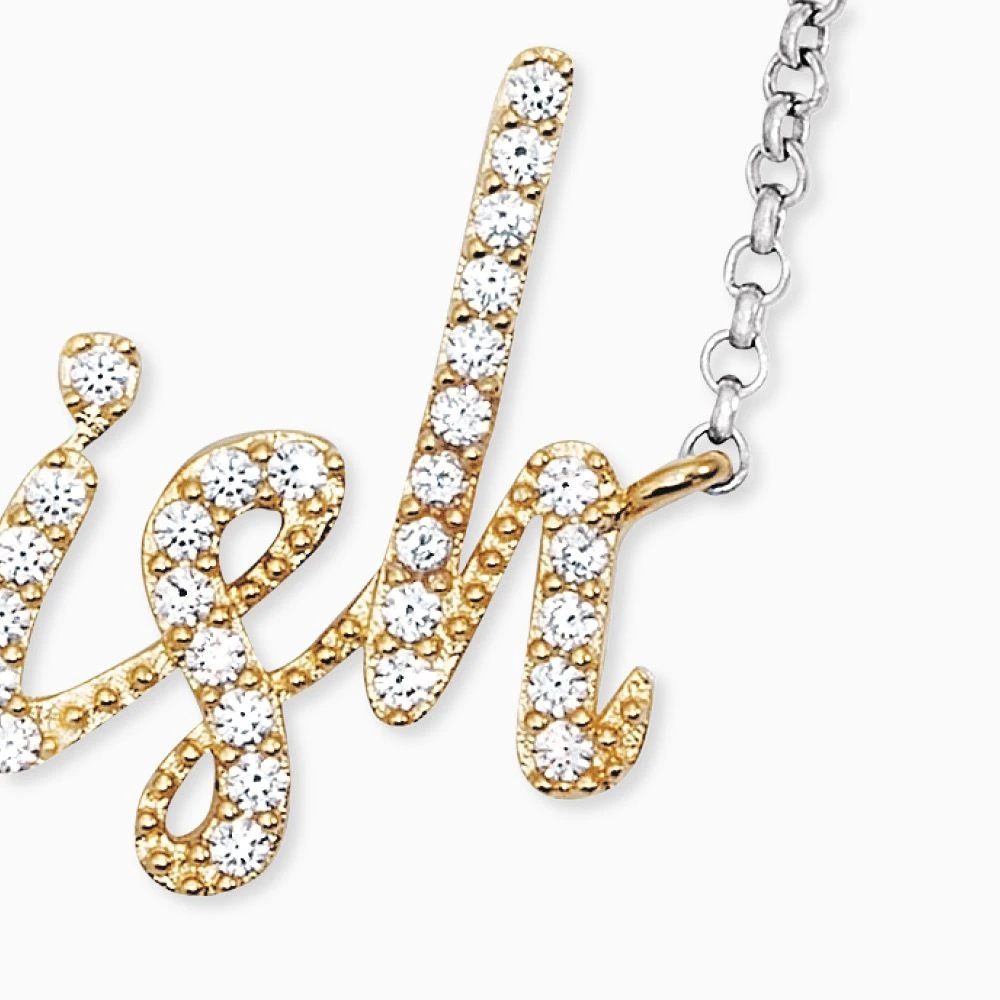 Engelsrufer Damen Silberkette Wish Anhänger in Gold mit Zirkonien Engelsrufer Damen Silberkette Wish Anhänger In Gold Mit Zirkonien -Engelsrufer Kette Verkäufe ern wish zi big 2