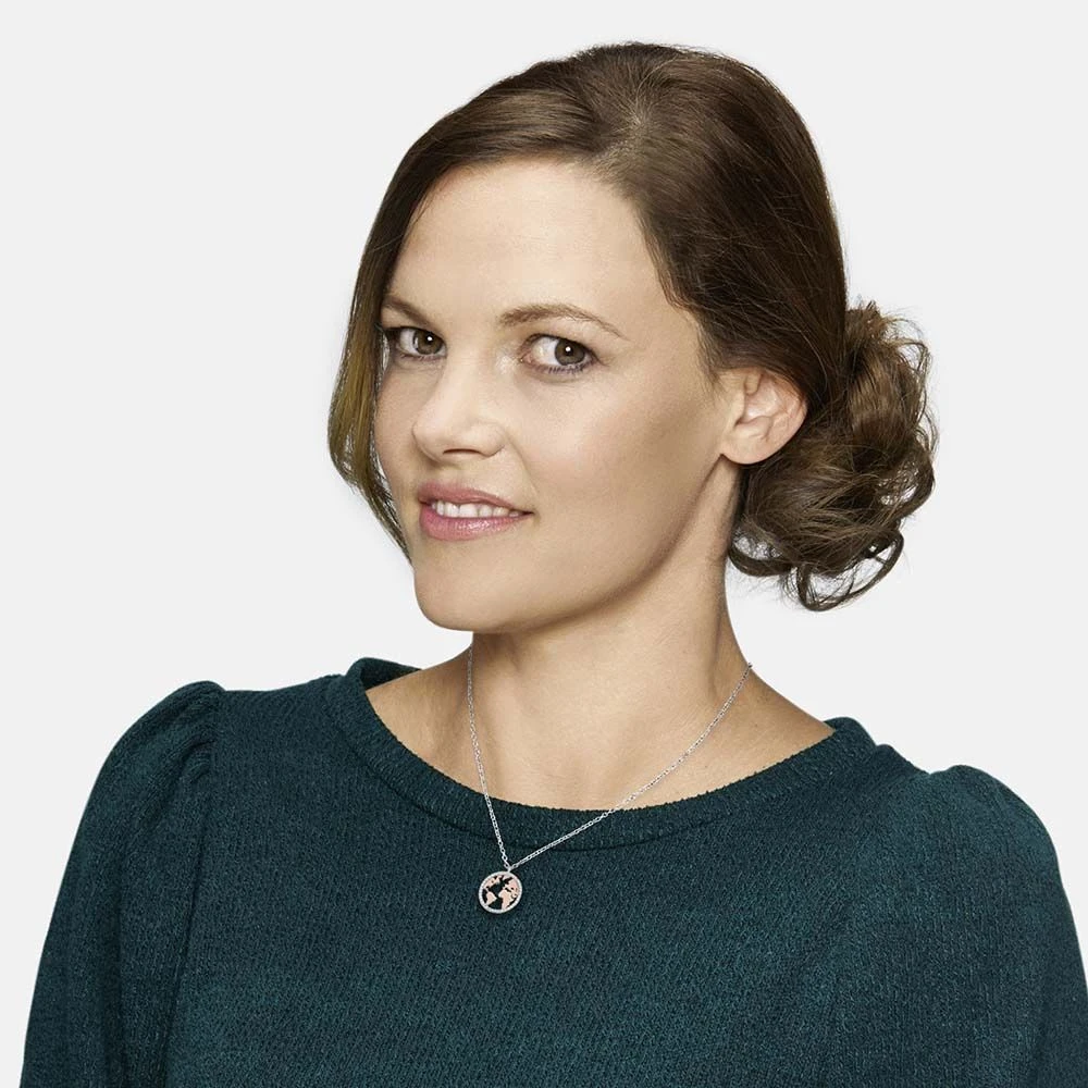 Engelsrufer Damen-Kette Welt in silber und rosé mit Zirkonia Engelsrufer Damen-Kette Welt In Silber Und Rosé Mit Zirkonia -Engelsrufer Kette Verkäufe ern world bicor zi 4