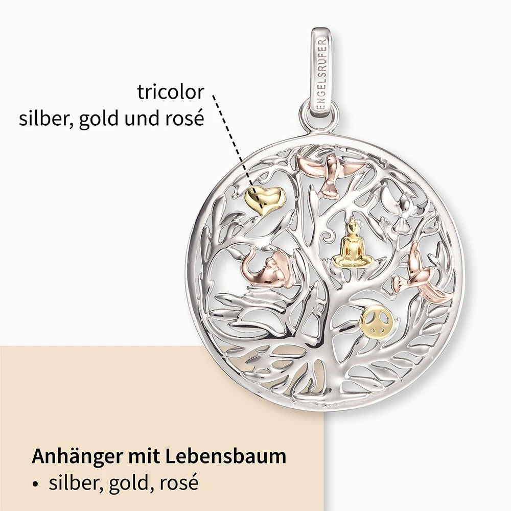 Engelsrufer Damen-Anhänger Lebensbaum silber, gold, rose Engelsrufer Damen-Anhänger Lebensbaum Silber, Gold, Rose -Engelsrufer Kette Verkäufe erp tree trico2