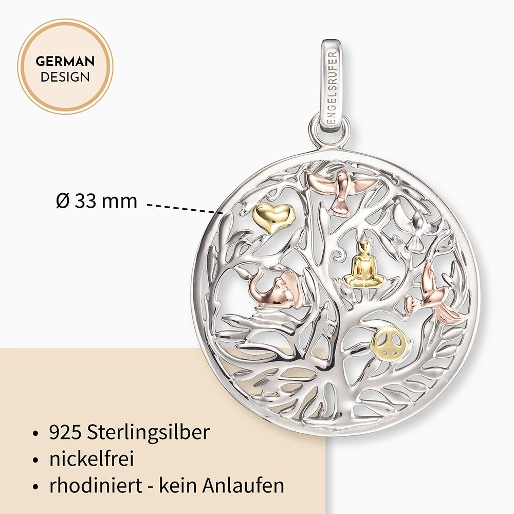 Engelsrufer Damen-Anhänger Lebensbaum silber, gold, rose Engelsrufer Damen-Anhänger Lebensbaum Silber, Gold, Rose -Engelsrufer Kette Verkäufe erp tree trico3