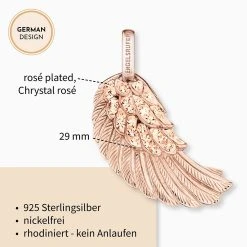 Engelsrufer Anhänger Engels Flügel Rosegold Mit Kristallen 6 Engelsrufer Anhänger Engels Flügel Rosegold Mit Kristallen -Engelsrufer Kette Verkäufe erw m 16 zi r3