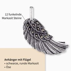 Engelsrufer Anhänger Engelsflügel Für Damen Silber Mit Markasit Steinen 5 Engelsrufer Anhänger Engelsflügel Für Damen Silber Mit Markasit Steinen -Engelsrufer Kette Verkäufe erw m ma2