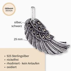 Engelsrufer Anhänger Engelsflügel Für Damen Silber Mit Markasit Steinen 6 Engelsrufer Anhänger Engelsflügel Für Damen Silber Mit Markasit Steinen -Engelsrufer Kette Verkäufe erw m ma3