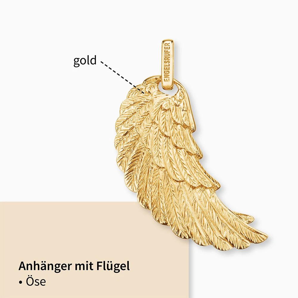 Engelsrufer Damen Ketten-Anhänger mit Flügel gold Engelsrufer Damen Ketten-Anhänger Mit Flügel Gold -Engelsrufer Kette Verkäufe erw s g2 1