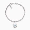 Engelsrufer Mädchen Kinderarmband Silber Mit Taube Symbol Hellblau
