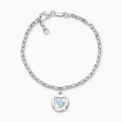 Engelsrufer Mädchen Kinderarmband Silber Mit Taube Symbol Hellblau