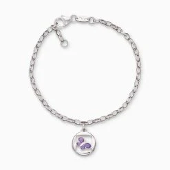 Engelsrufer Mädchen Kinderarmband Silber Mit Schmetterling Symbol Lila