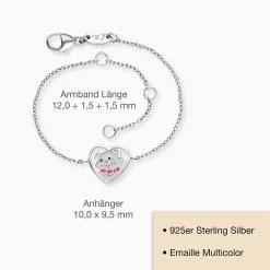 Engelsrufer Kinderarmband Mädchen Katze Mit Emaille Multicolor 5 Engelsrufer Kinderarmband Mädchen Katze Mit Emaille Multicolor -Engelsrufer Kette Verkäufe heb cat heart 4