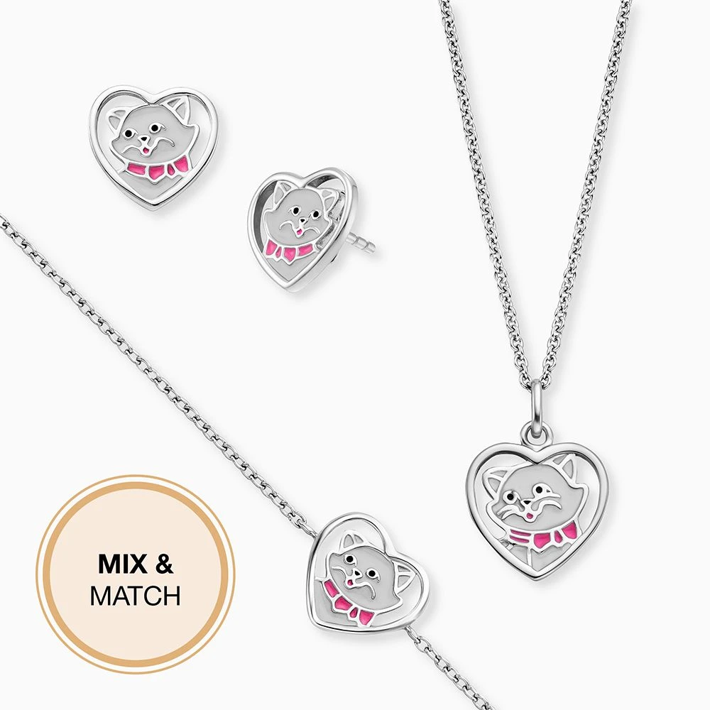 Engelsrufer Kinderarmband Mädchen Katze mit Emaille Multicolor Engelsrufer Kinderarmband Mädchen Katze Mit Emaille Multicolor -Engelsrufer Kette Verkäufe heb cat heart 5