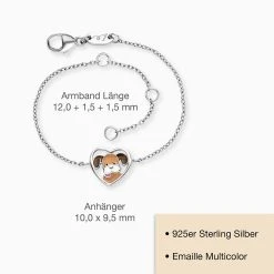 Engelsrufer Kinderarmband Mädchen Hund Mit Emaille Multicolor -Engelsrufer Kette Verkäufe heb dog heart 4