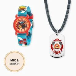 Engelsrufer Kinderarmband Jungen Edelstahl Mit Emaille Feuerwehr -Engelsrufer Kette Verkäufe heb firefighter 5