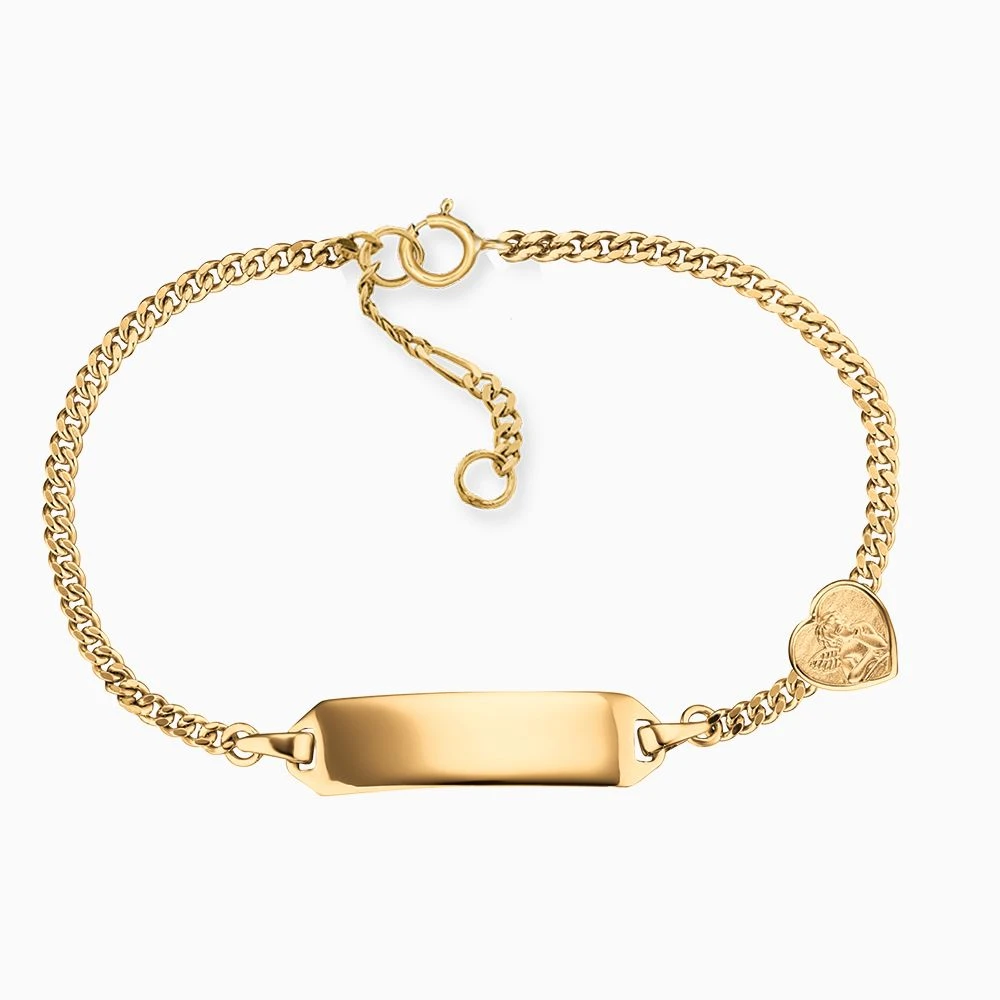 Engelsrufer Kinder Armband ID Schutzengel Herz Gold Engelsrufer Kinder Armband ID Schutzengel Herz Gold -Engelsrufer Kette Verkäufe heb id angeli heart g9k