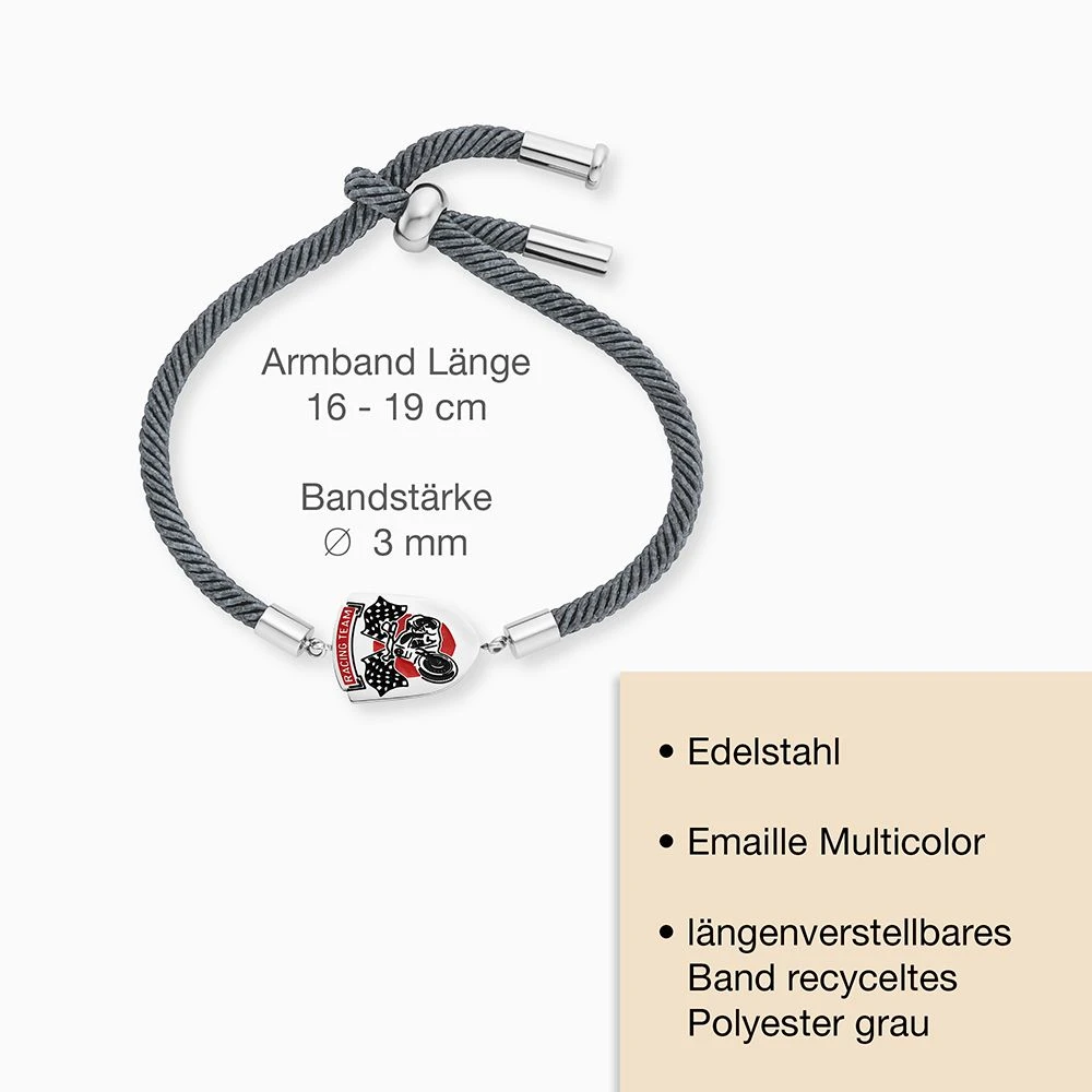 Engelsrufer Kinderarmband Jungen Edelstahl mit Emaille Rennfahrer Engelsrufer Kinderarmband Jungen Edelstahl Mit Emaille Rennfahrer -Engelsrufer Kette Verkäufe heb racing 4