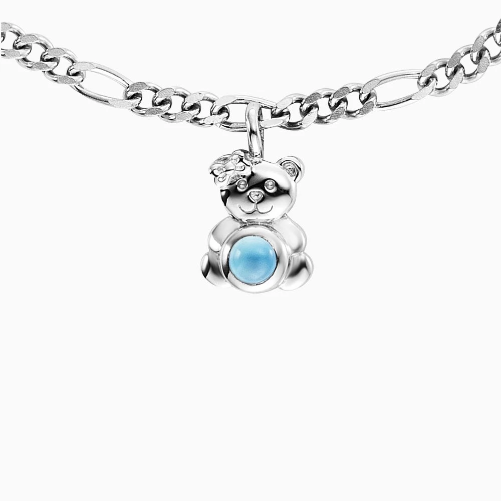 Armband Teddy Silber mit Blauen Achat Armband Teddy Silber Mit Blauen Achat -Engelsrufer Kette Verkäufe heb teddy ba 1