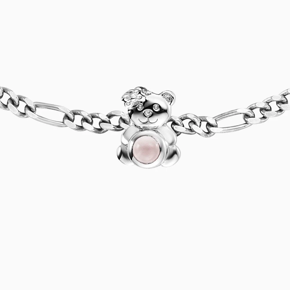 Armband Teddy Silber mit Rosenquarz Armband Teddy Silber Mit Rosenquarz -Engelsrufer Kette Verkäufe heb teddy rq 1