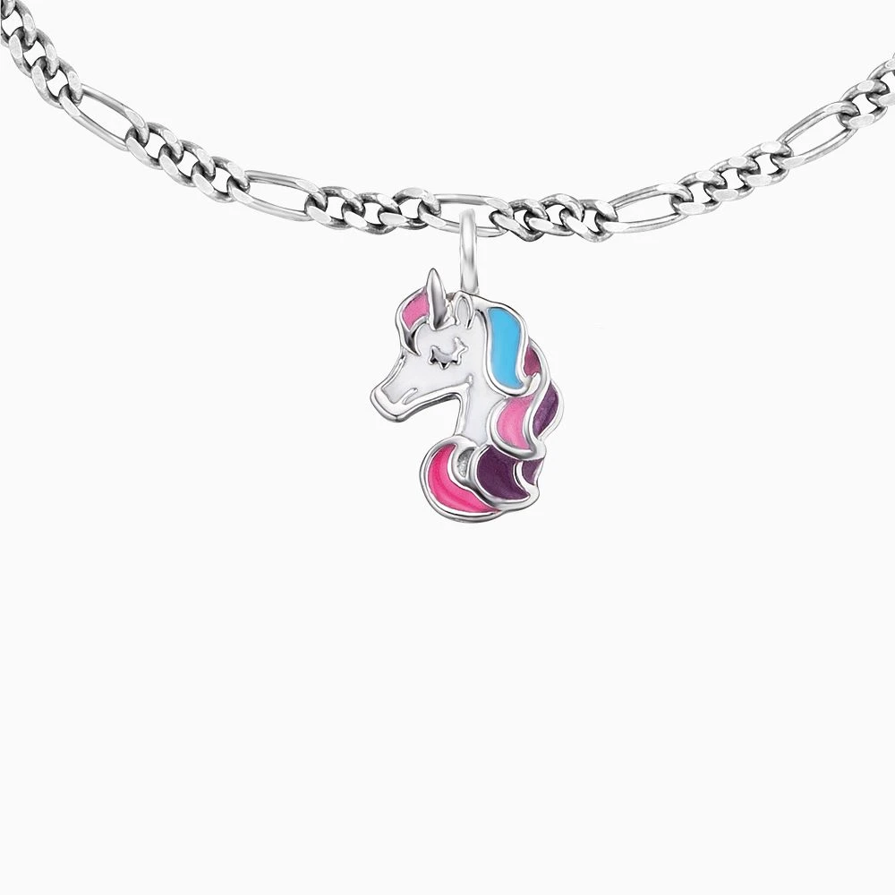 Engelsrufer Kinder Armband Eihnhorn Silber mit Emaille Engelsrufer Kinder Armband Eihnhorn Silber Mit Emaille -Engelsrufer Kette Verkäufe heb unicorn01 2