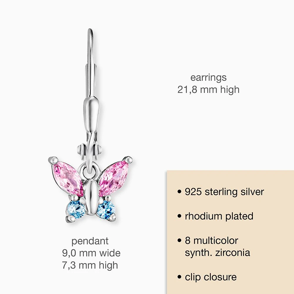 Engelsrufer Kinderohrhänger Mädchen Schmetterling mit Zirkonia Multicolor Engelsrufer Kinderohrhänger Mädchen Schmetterling Mit Zirkonia Multicolor -Engelsrufer Kette Verkäufe hee butterfly1 zi h 3 en