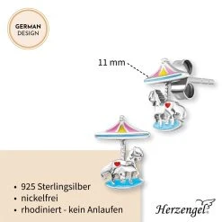 Engelsrufer Kinderohrringe Silber Karussell -Engelsrufer Kette Verkäufe hee carousel5