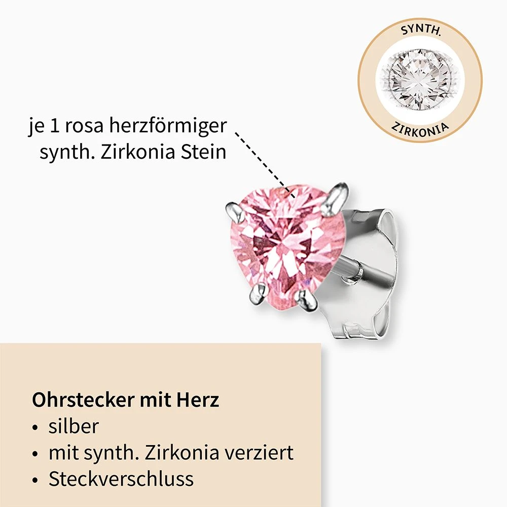 Engelsrufer Mädchen Ohrstecker Silber mit Herz aus Zirkoniastein Engelsrufer Mädchen Ohrstecker Silber Mit Herz Aus Zirkoniastein -Engelsrufer Kette Verkäufe hee heart03 zi2 2