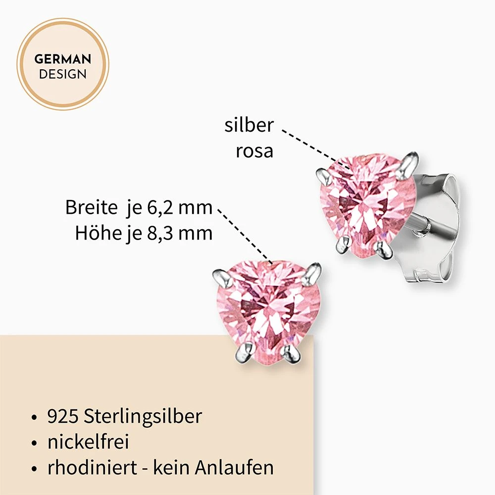 Engelsrufer Mädchen Ohrstecker Silber mit Herz aus Zirkoniastein Engelsrufer Mädchen Ohrstecker Silber Mit Herz Aus Zirkoniastein -Engelsrufer Kette Verkäufe hee heart03 zi3 2