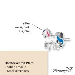 Engelsrufer Kinderohrringe Silber Mit Weissem Pferd 5 Engelsrufer Kinderohrringe Silber Mit Weissem Pferd -Engelsrufer Kette Verkäufe hee horse4