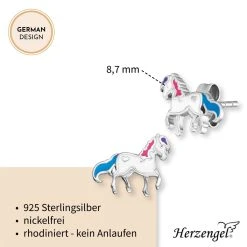 Engelsrufer Kinderohrringe Silber Mit Weissem Pferd 6 Engelsrufer Kinderohrringe Silber Mit Weissem Pferd -Engelsrufer Kette Verkäufe hee horse5