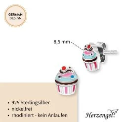 Engelsrufer Kinderohrringe Silber Muffin -Engelsrufer Kette Verkäufe hee muffin5