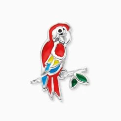 Engelsrufer Kinderohrringe Silber Rotem Papagei -Engelsrufer Kette Verkäufe hee parrot 1 1