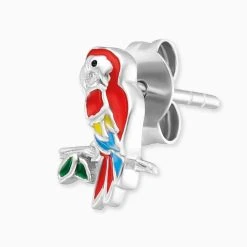 Engelsrufer Kinderohrringe Silber Rotem Papagei -Engelsrufer Kette Verkäufe hee parrot 2