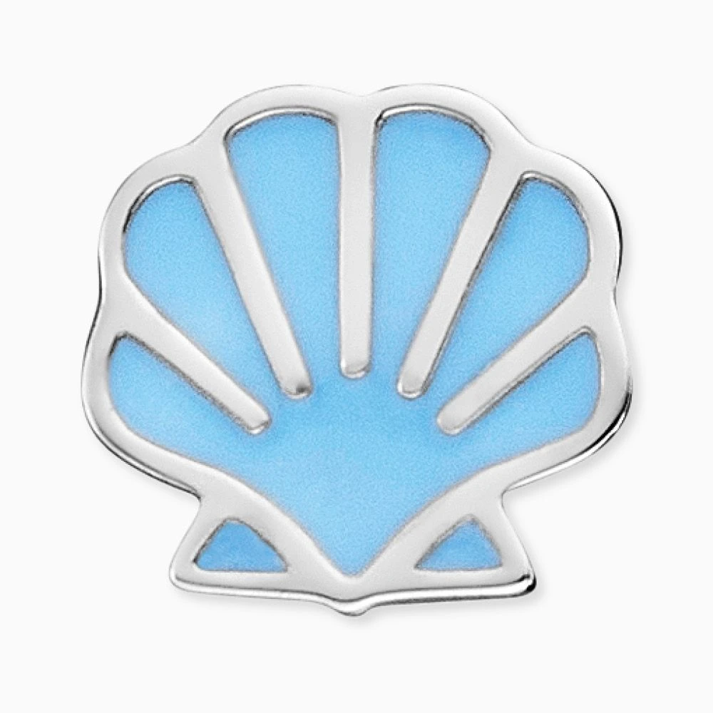 Engelsrufer Kinderohrringe Silber mit Kleinem blauem Muschel Engelsrufer Kinderohrringe Silber Mit Kleinem Blauem Muschel -Engelsrufer Kette Verkäufe hee shell1
