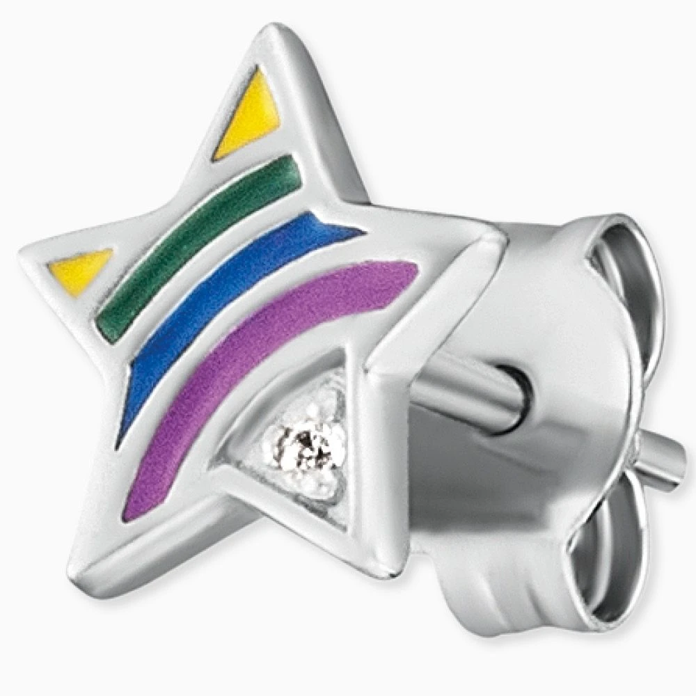 Engelsrufer Kinderohrringe Silber Stern Regenbogen mit Zirkonia Engelsrufer Kinderohrringe Silber Stern Regenbogen Mit Zirkonia -Engelsrufer Kette Verkäufe hee star rainbow2