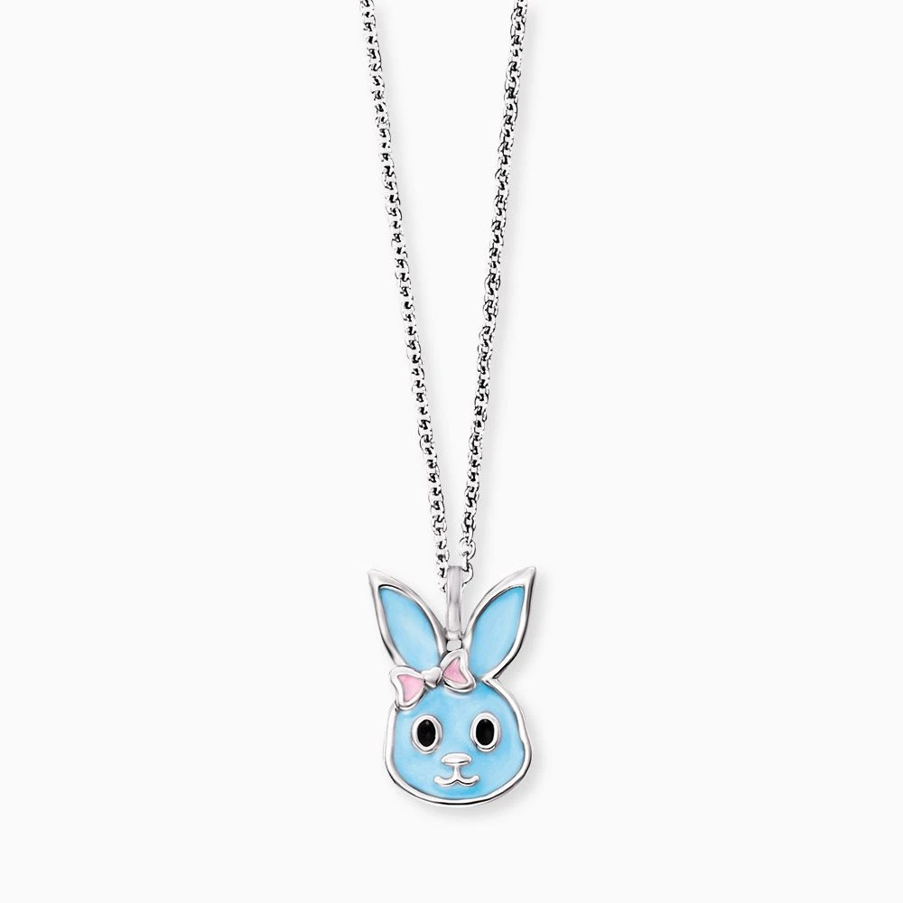 Engelsrufer Mädchen-Kinderkette Silber mit blauem Hasen Anhänger Engelsrufer Mädchen-Kinderkette Silber Mit Blauem Hasen Anhänger -Engelsrufer Kette Verkäufe hen bunny