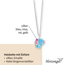 Engelsrufer Kinderkette Mädchen Silber Mit Blauem Elefant Anhänger 4 Engelsrufer Kinderkette Mädchen Silber Mit Blauem Elefant Anhänger -Engelsrufer Kette Verkäufe hen elephant4