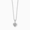 Engelsrufer Kinderkette Mädchen Mit Herz Anhänger Aus Silber Mit Zirkonia
