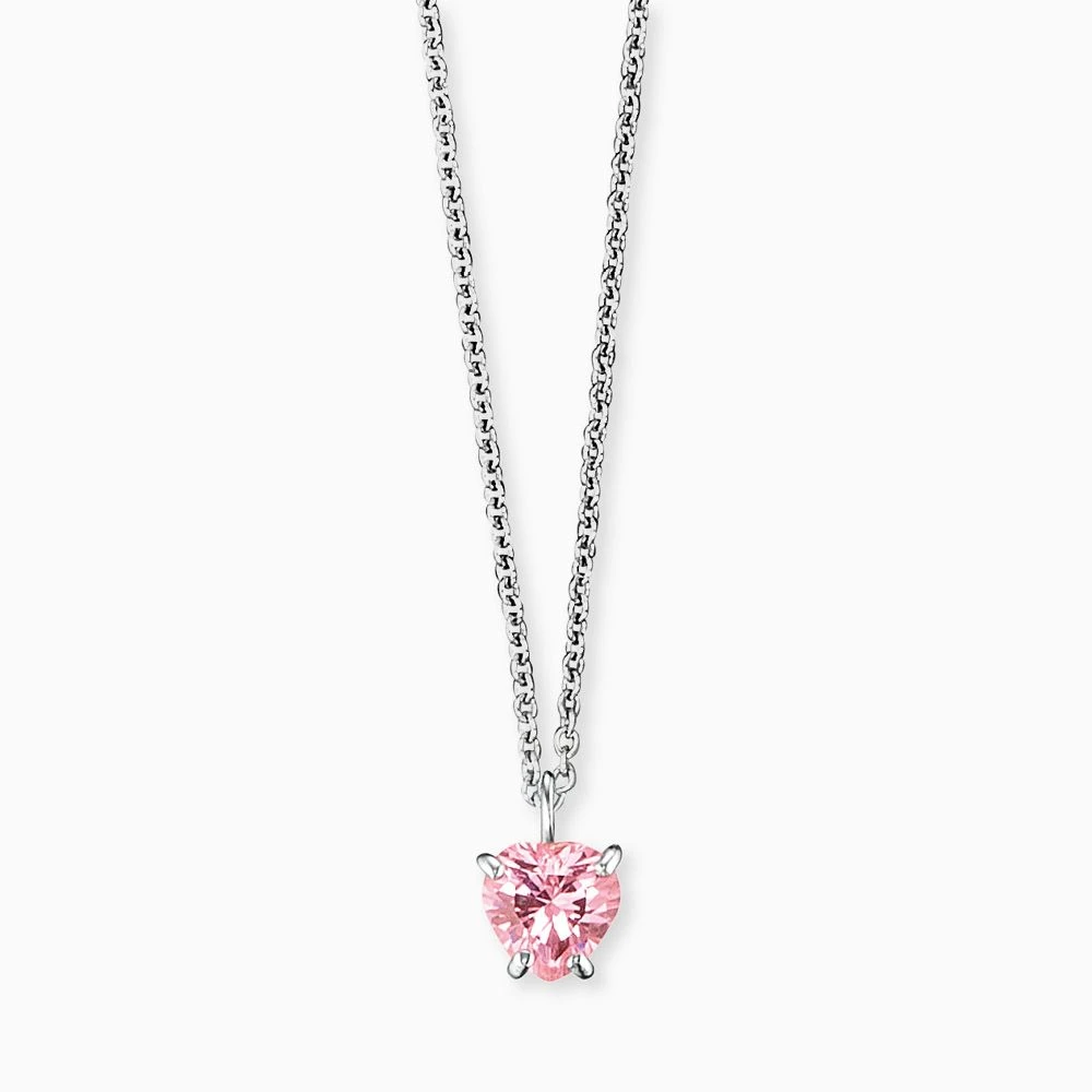 Engelsrufer Mädchen-Kinderkette Silber mit Zirkonia Herz rosa Engelsrufer Mädchen-Kinderkette Silber Mit Zirkonia Herz Rosa -Engelsrufer Kette Verkäufe hen heart03 zi 1