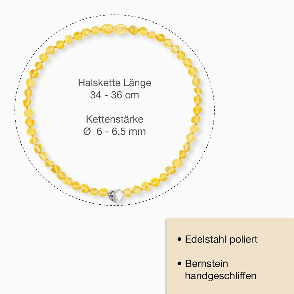 Engelsrufer Mädchen Kette Herzflügel mit Bernstein Engelsrufer Mädchen Kette Herzflügel Mit Bernstein -Engelsrufer Kette Verkäufe hen heartwing am 34 3 de