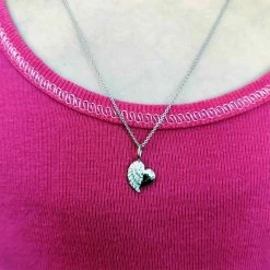 Engelsrufer Kinderkette Mädchen Silber Mit Herzflügel Symbol -Engelsrufer Kette Verkäufe hen heartwing 6