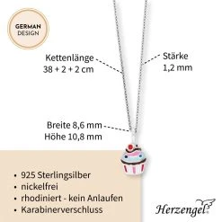 Engelsrufer Kinderkette Mädchen Silber Mit Muffin Anhänger 5 Engelsrufer Kinderkette Mädchen Silber Mit Muffin Anhänger -Engelsrufer Kette Verkäufe hen muffin5