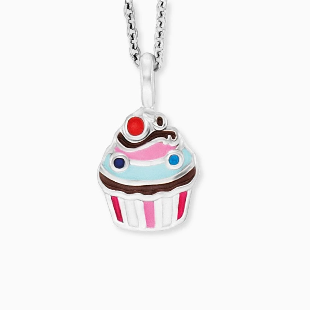 Engelsrufer Kinderkette Mädchen Silber mit Muffin Anhänger Engelsrufer Kinderkette Mädchen Silber Mit Muffin Anhänger -Engelsrufer Kette Verkäufe hen muffin 1