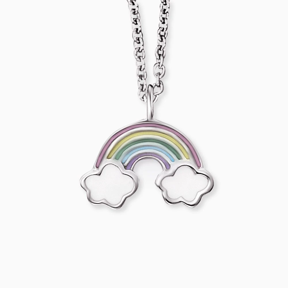 Engelsrufer Mädchen-Kinderkette Silber mit Regenbogen multicolor Engelsrufer Mädchen-Kinderkette Silber Mit Regenbogen Multicolor -Engelsrufer Kette Verkäufe hen rainbow1