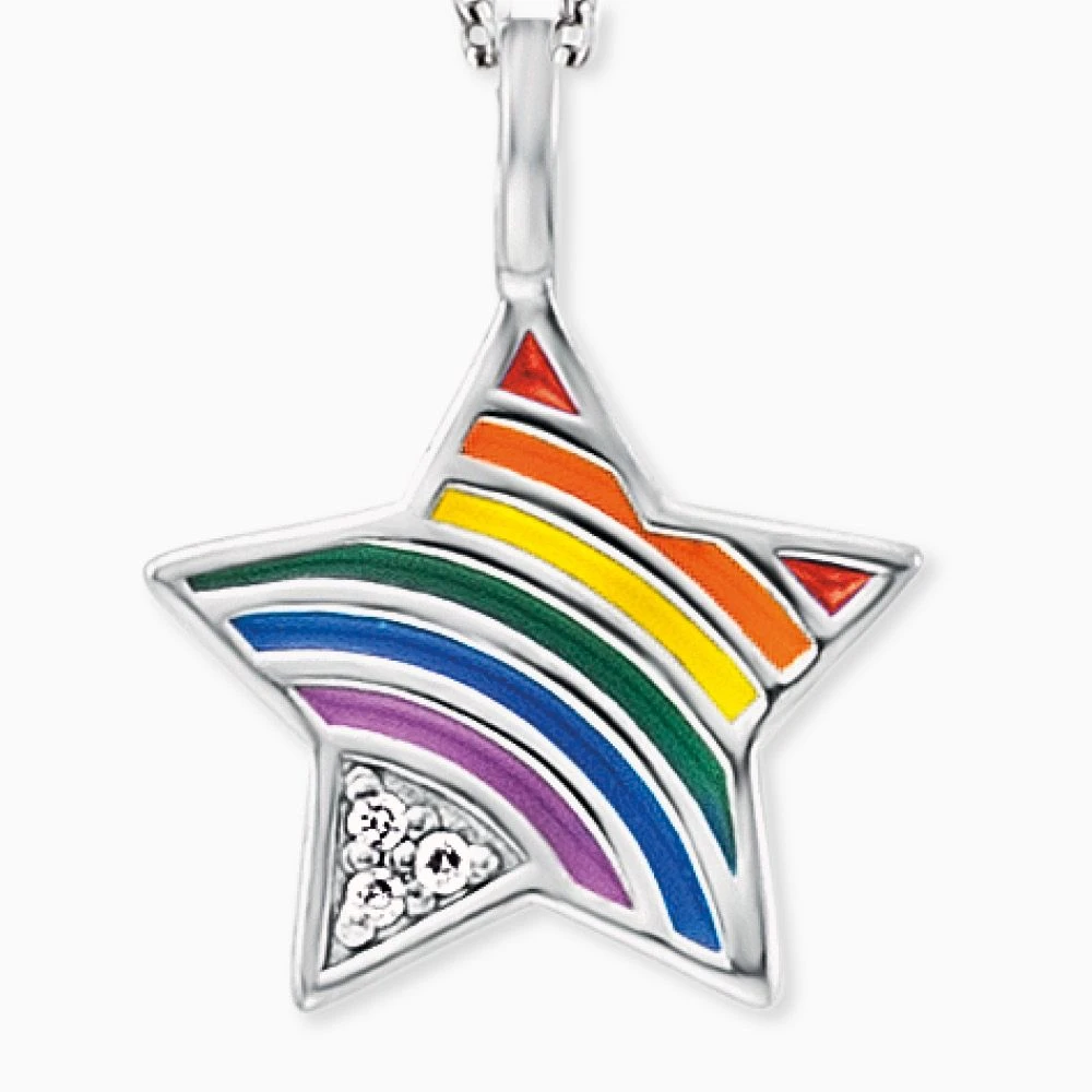 Engelsrufer Mädchen-Kinderkette Silber Stern Anhänger mit Zirkonia Engelsrufer Mädchen-Kinderkette Silber Stern Anhänger Mit Zirkonia -Engelsrufer Kette Verkäufe hen star rainbow1